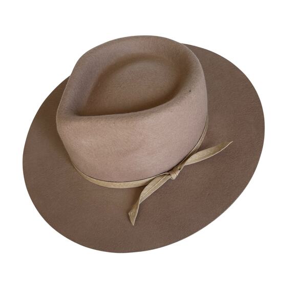 Lack of Color Zulu Tan Brown Australian Wool Wide Brim Fedora Hat - Picture 2 of 7